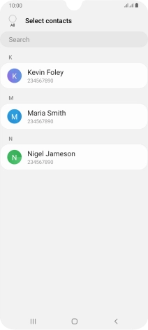 Press the field above 