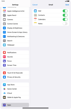 If this screen is displayed, you email account has been recognised and set up automatically. Follow the instructions on the screen to key in more information and finish setting up your tablet.