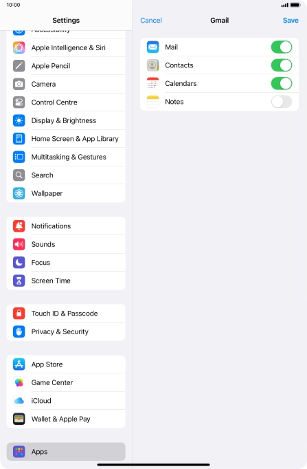 If this screen is displayed, you email account has been recognised and set up automatically. Follow the instructions on the screen to key in more information and finish setting up your tablet.