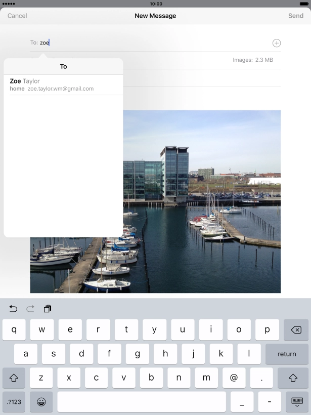 Press the required contact.