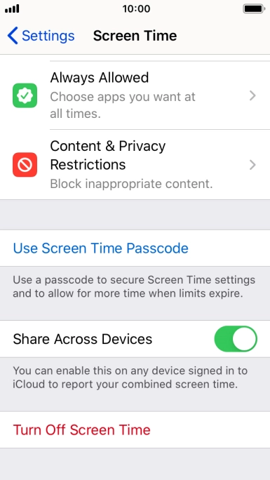 Press Always Allowed.