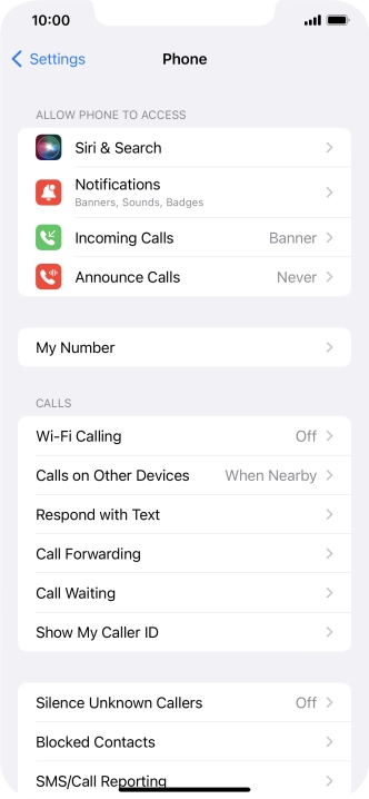 Press Wi-Fi Calling.