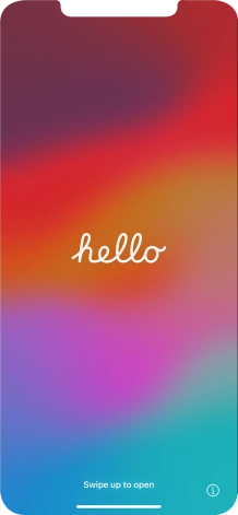 Slide your finger upwards starting from the bottom of the screen.