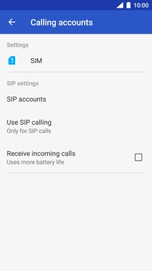 Press the required SIM.