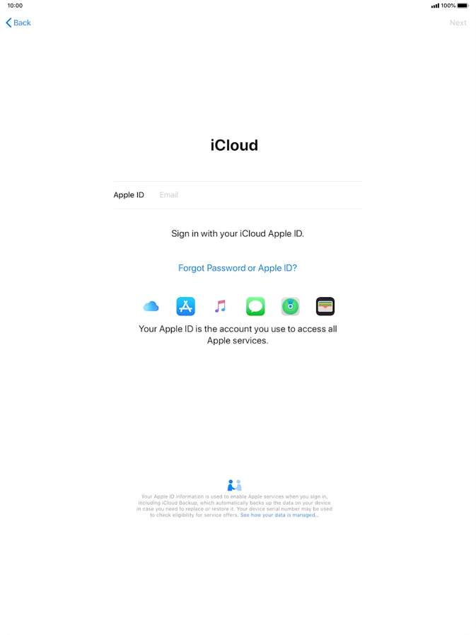 Press the field next to 