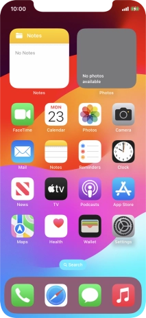 When the battery charging icon is displayed, the battery is charging.
