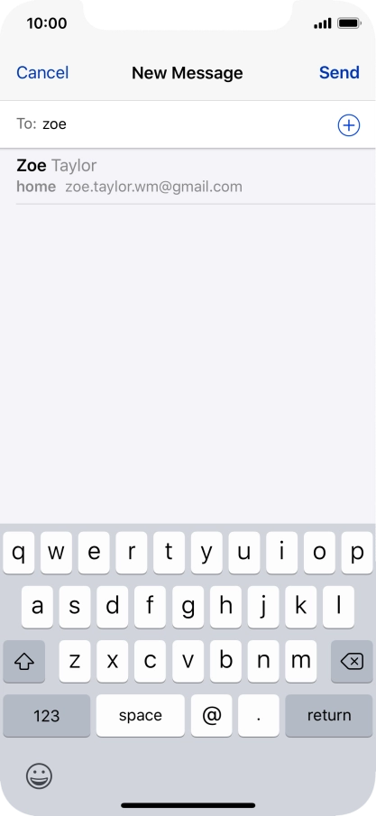 Press the required contact.