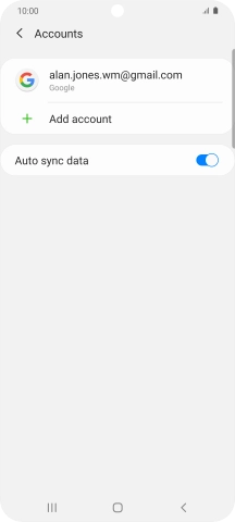 Press the Home key to return to the home screen.