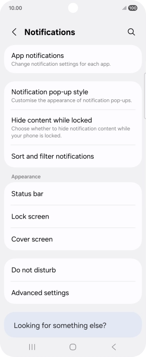 Press App notifications.