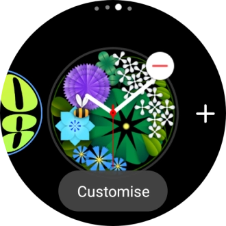 Press the required watch face to add it. Press the required watch face to add it.