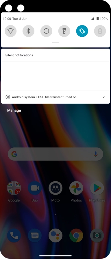 Press Android system.
