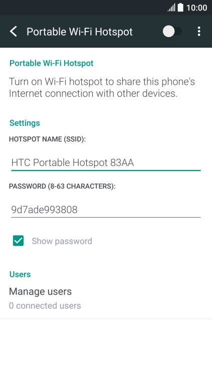 Press the field below 