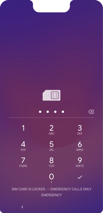 If you're asked to key in your PIN, do so and press the confirm icon.