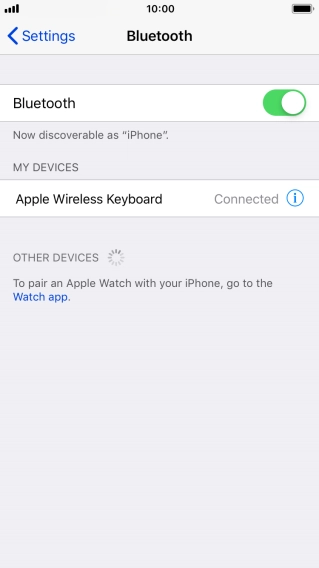 Press the Home key to return to the home screen.