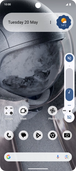 Press the sound mode icon. Press the sound mode icon.