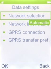 Select Network selection.