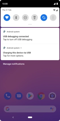 Press Tap for more options.
