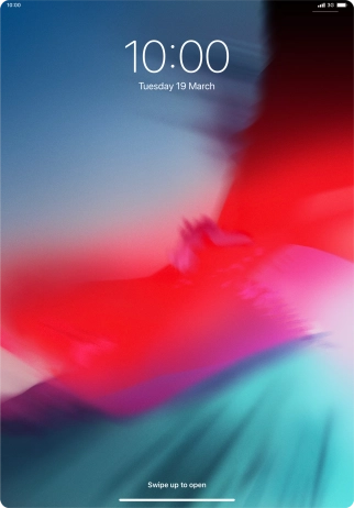 Slide your finger upwards starting from the bottom of the screen.