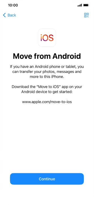 To transfer content to your phone, you need to install the app 