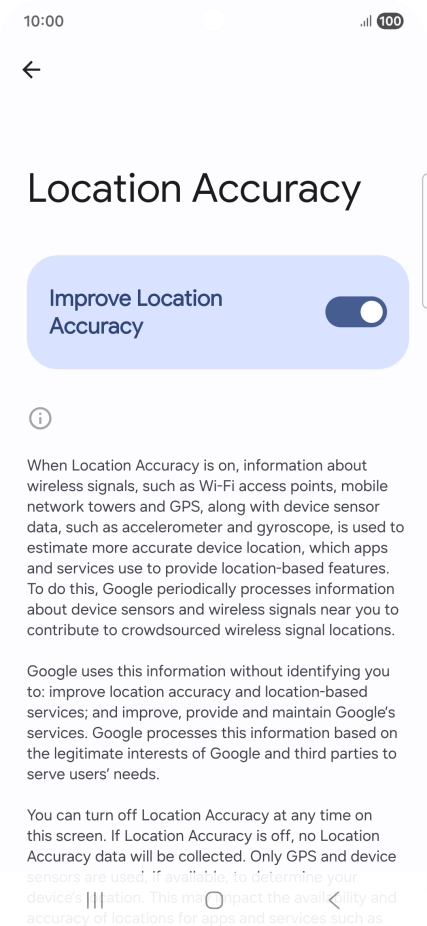 If you press the indicator next to 