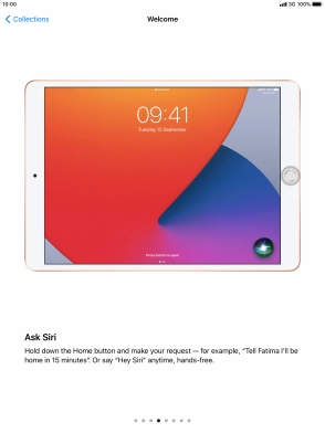 Press the Home key to return to the home screen.