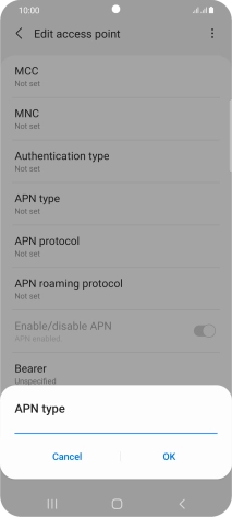 Key in mms and press OK.