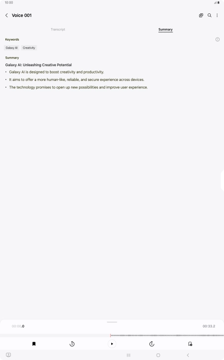 Press the Return key to save the changes.