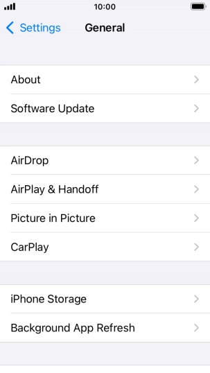 Press Background App Refresh.