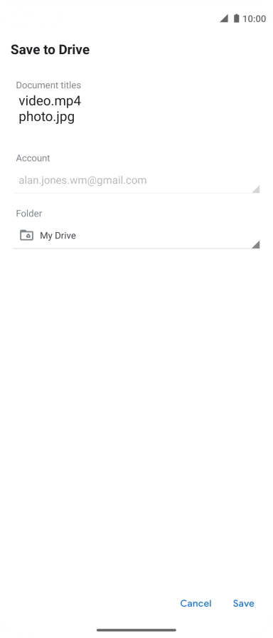 Press the field below 