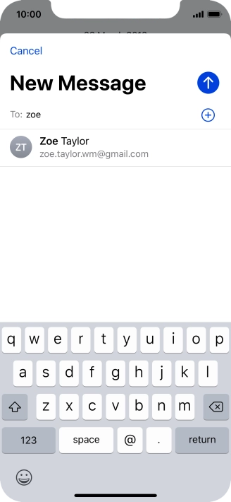 Press the required contact.