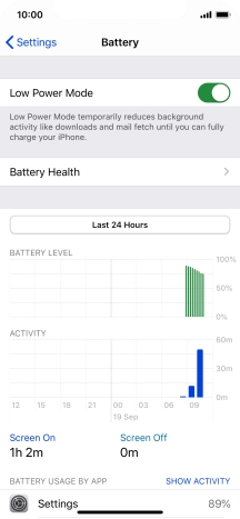 Slide your finger upwards starting from the bottom of the screen to return to the home screen.