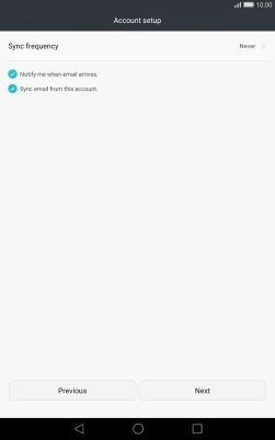 Press Sync frequency.