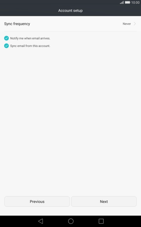 Press Sync frequency.