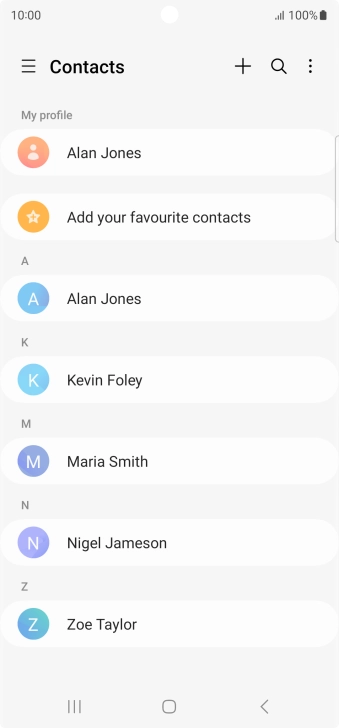 Slide your finger right starting from the left side of the screen.