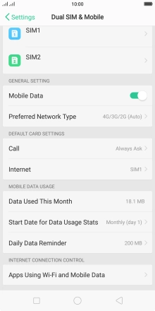 Press Apps Using Wi-Fi and Mobile Data.