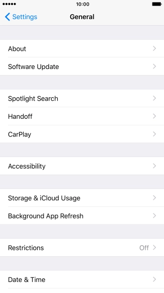Press Accessibility.
