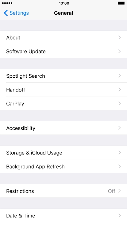 Press Accessibility.