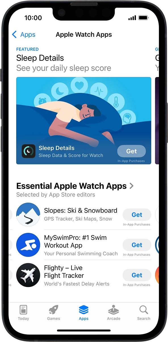 On your phone: Go to the required app.