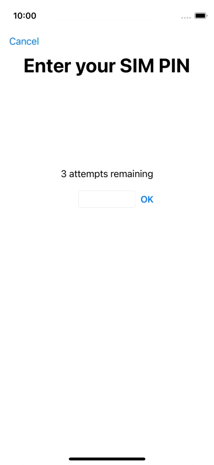 If your SIM is locked, key in your PIN and press OK.