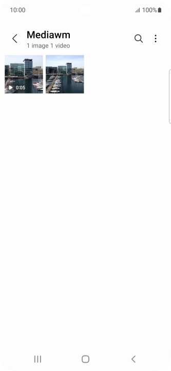 Press and hold any picture or video clip.