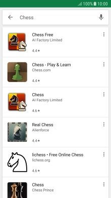 Press the required app.