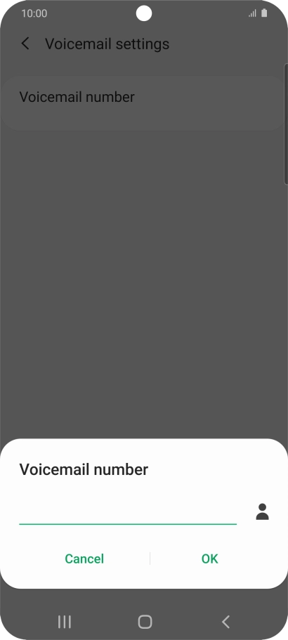 Key in +61414121121 and press OK.