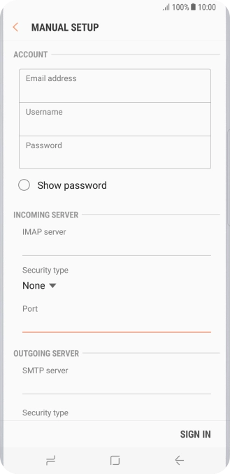 Press the field below 