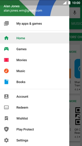 Press My apps & games.