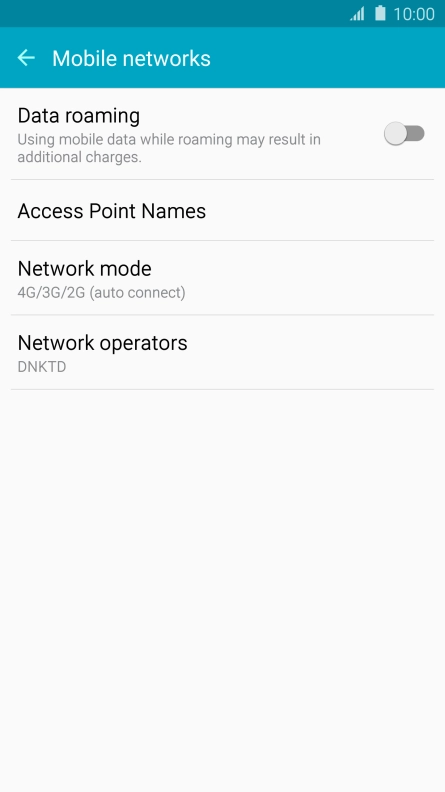 Press Access Point Names.