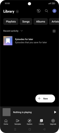 Press the drop down list.