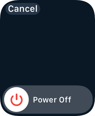 Press and drag the power off icon right.
