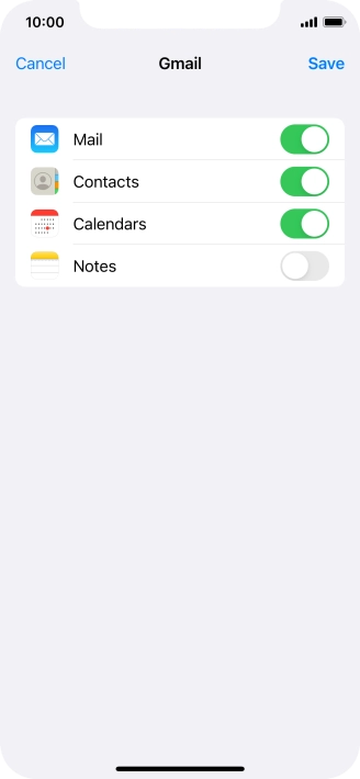 If this screen is displayed, you email account has been recognised and set up automatically. Follow the instructions on the screen to key in more information and finish setting up your phone.