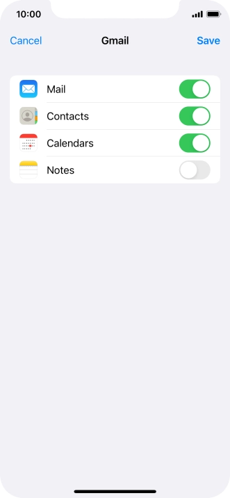 If this screen is displayed, you email account has been recognised and set up automatically. Follow the instructions on the screen to key in more information and finish setting up your phone.