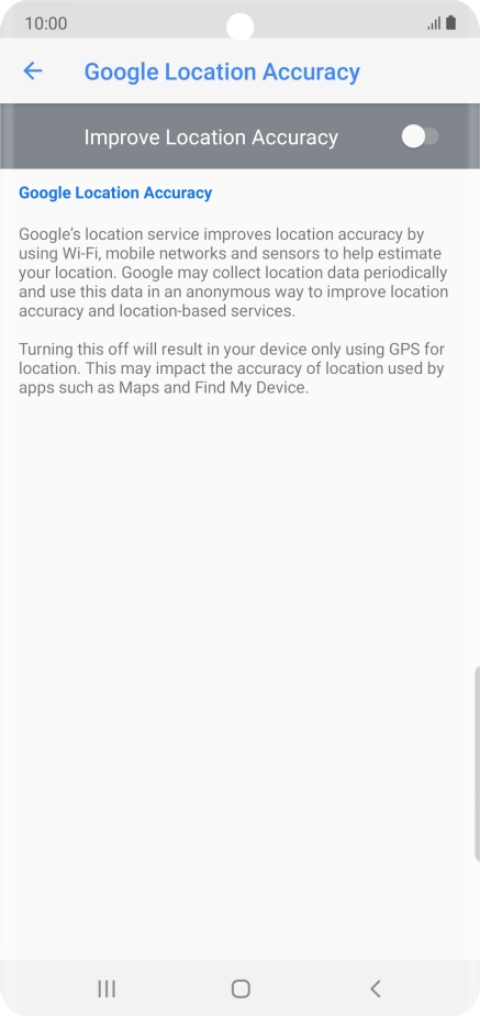 If you press the indicator next to 